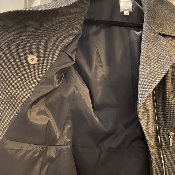 Halogen Gray Moto Wool Jacket - Picture 4 of 8